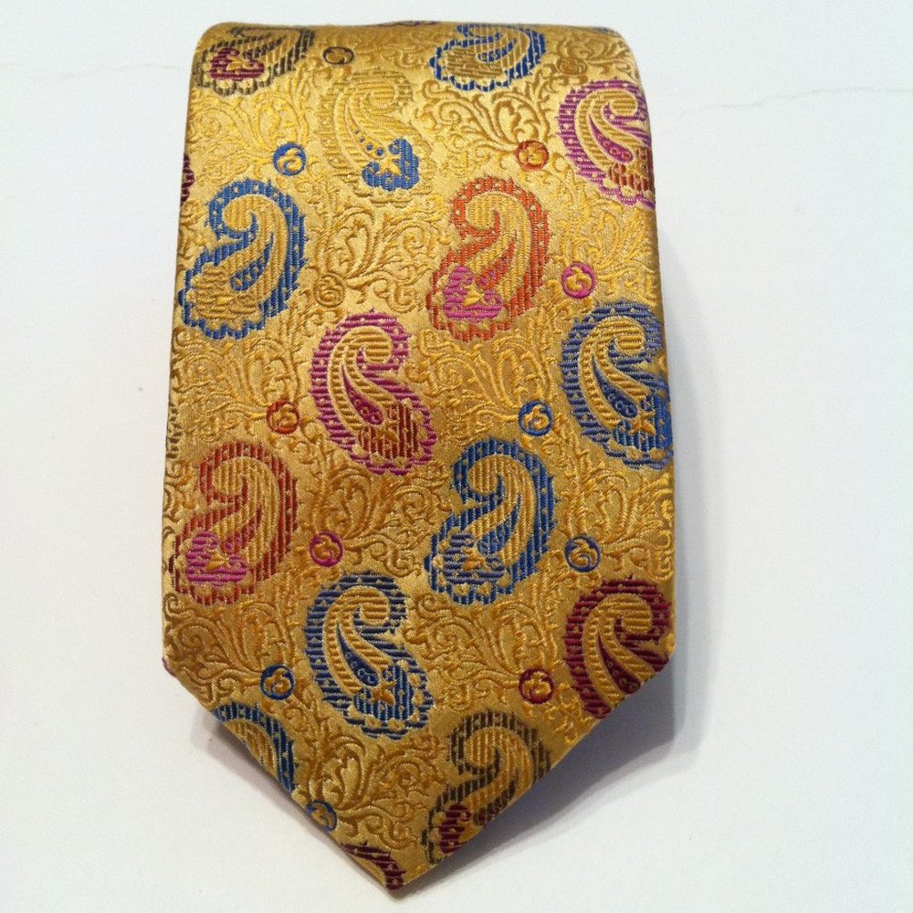 ROBERT TALBOTT BEST OF CLASS MENS NEW SILK TIE  WIDTH: 3 1/2"